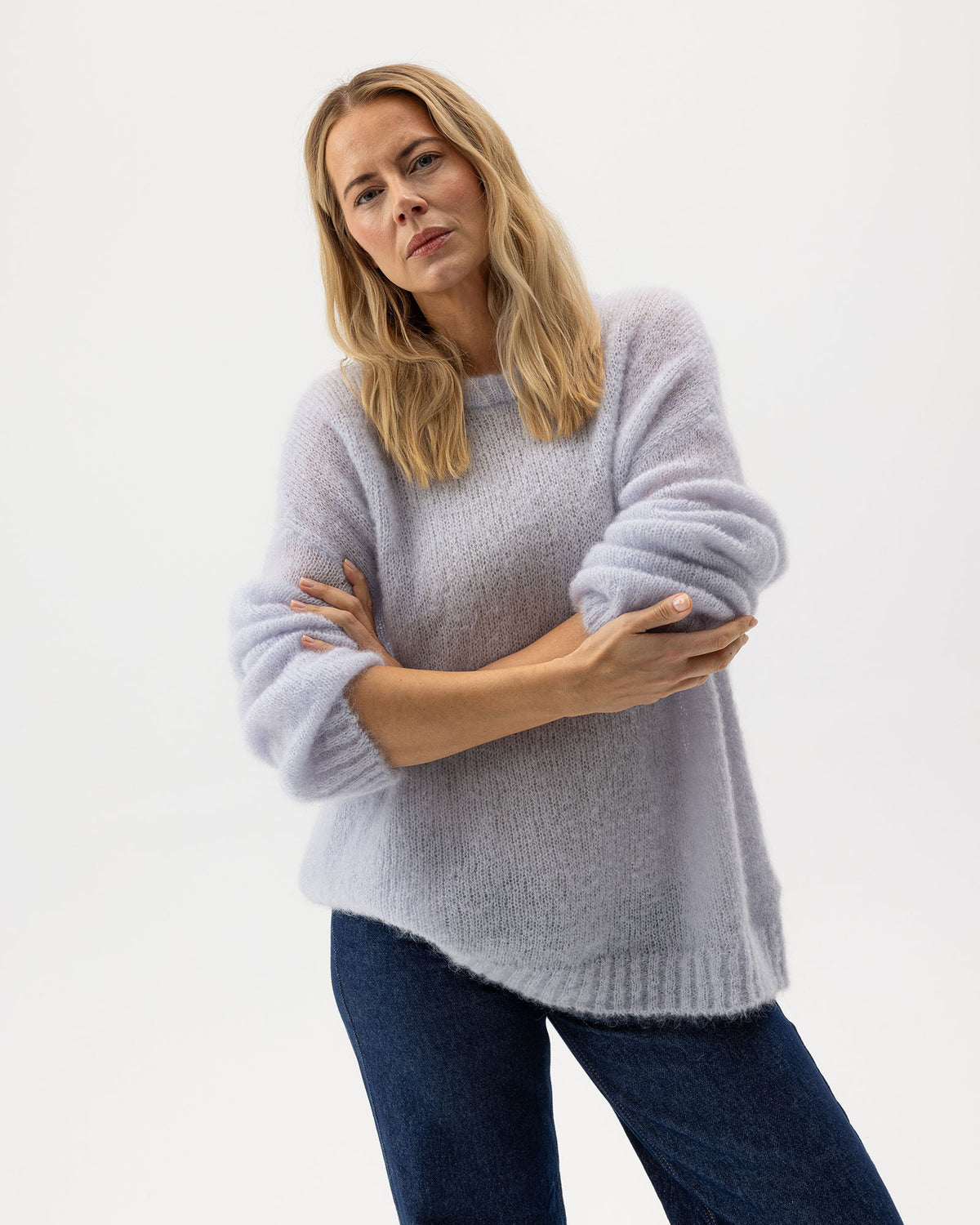 Joline Oversized Sweater Pale Grey