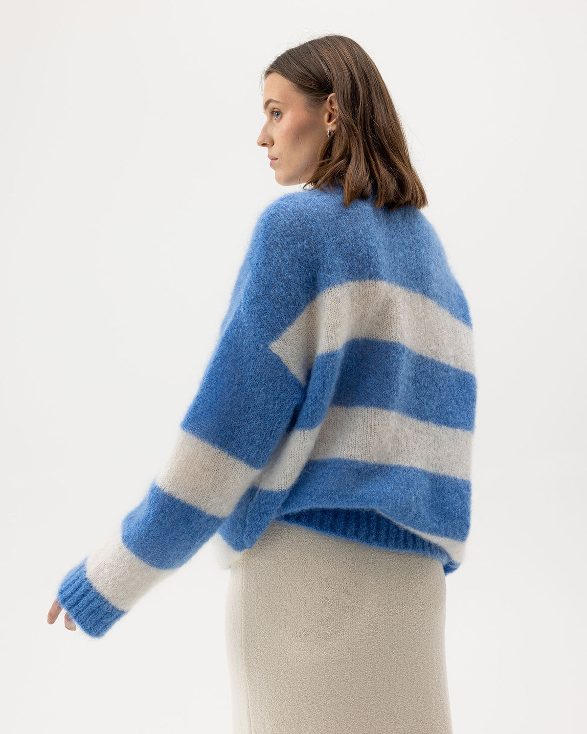 Joline Oversized Sweater Regatta/Off White