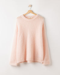 Joline Crew Oversized Sweater Pale Peach