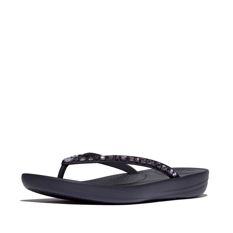 Iqushion Multi-crystal Ergonomic Flip-Flops Midnight Navy