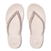 Iqushion Multi-crystal Ergonomic Flip-Flops Nude Rose