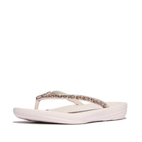 Iqushion Multi-crystal Ergonomic Flip-Flops Nude Rose