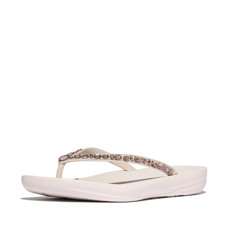 Iqushion Multi-crystal Ergonomic Flip-Flops Nude Rose