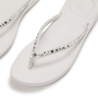 Iqushion Multi crystal Ergonomic Flip-flops Urban White