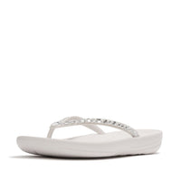 Iqushion Multi crystal Ergonomic Flip-flops Urban White
