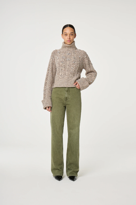 Jules Pullover Dark Oatmeal Melange