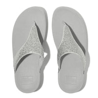 Lulu Crystal mix toe-post Silver