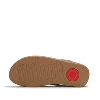 Lulu Marbled Stone Toe Post Sandal Deep Tan