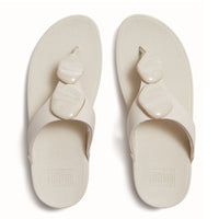 Lulu Marbled Stone Toe Post Sandal Paris Beige