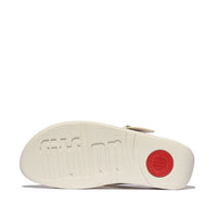 Lulu Resin Buckle Leather toe-post Sandals Paris Beige