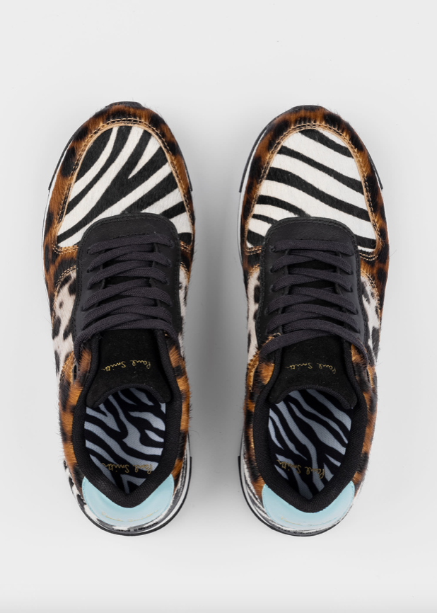 Leather Leopard 'Ware' Trainer