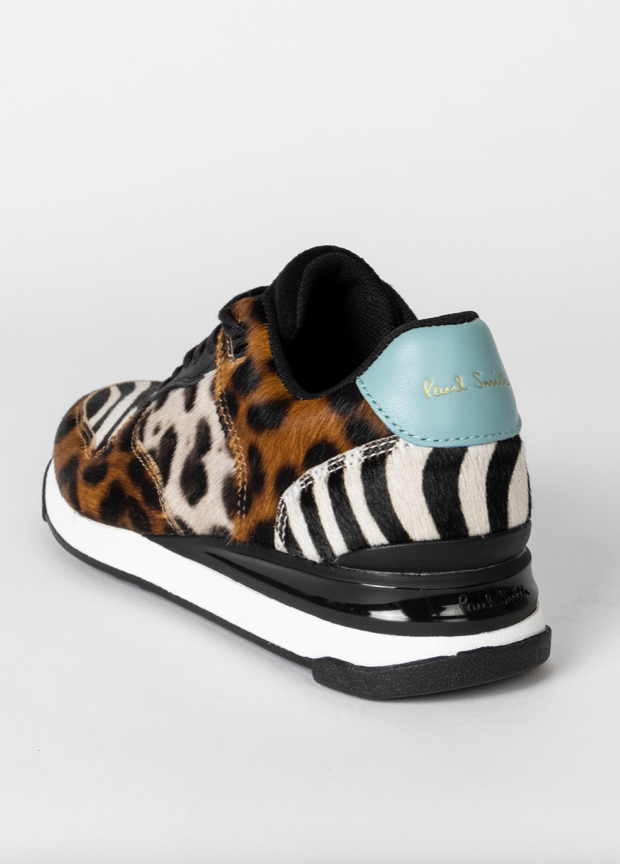 Leather Leopard 'Ware' Trainer