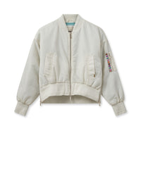 Leslie Bomber Jacket Ecru