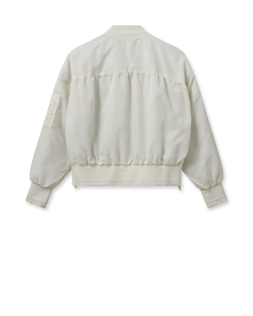 Leslie Bomber Jacket Ecru