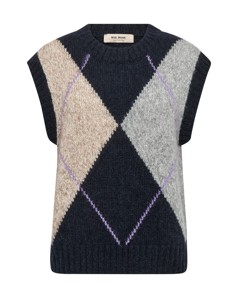 Jennine Knit Vest Salute Navy