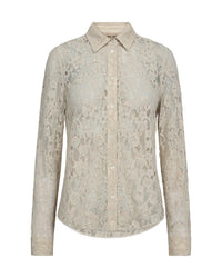 Kether Lace Sand Sequin Shirt
