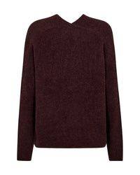 Thora V Neck Knit Fudge