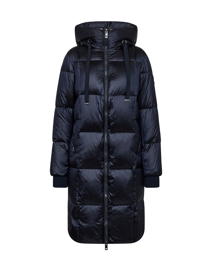 Nova Metallic Square Down Jacket Salute Navy