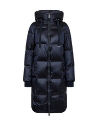 Nova Metallic Square Down Jacket Salute Navy