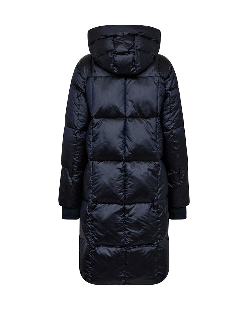 Nova Metallic Square Down Jacket Salute Navy
