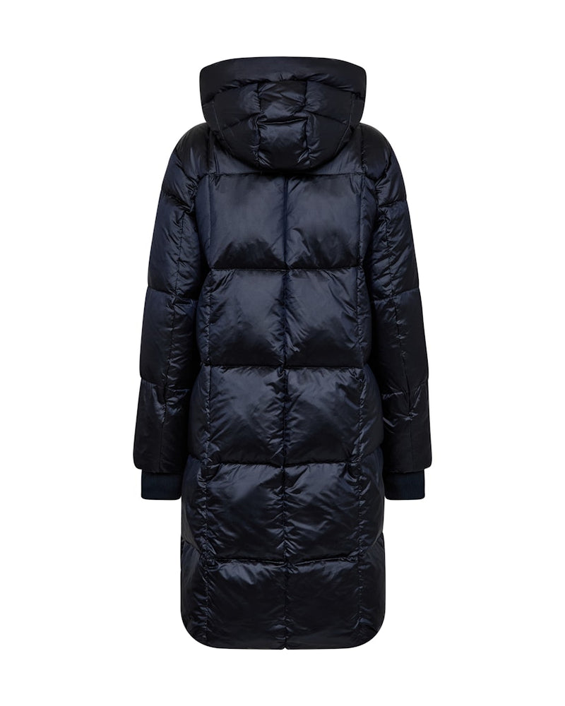Nova Metallic Square Down Jacket Salute Navy