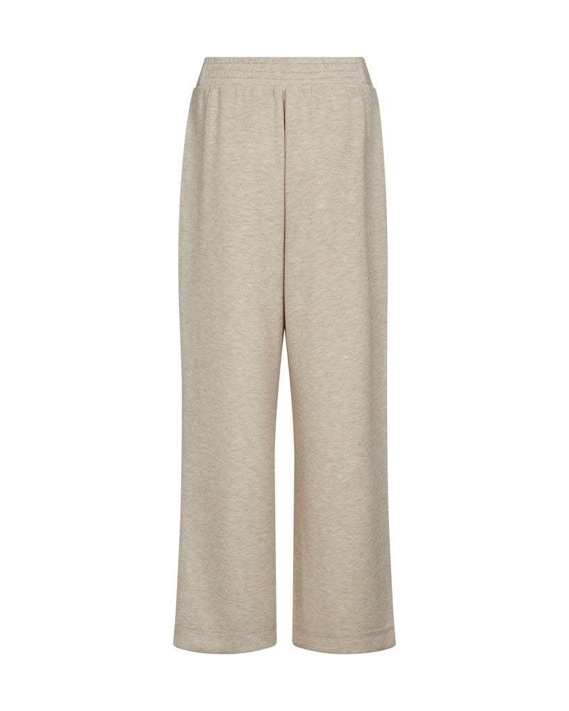beige cropped sweat pants