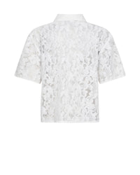 Lia River Lace Shirt White