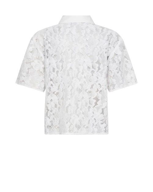 Lia River Lace Shirt White