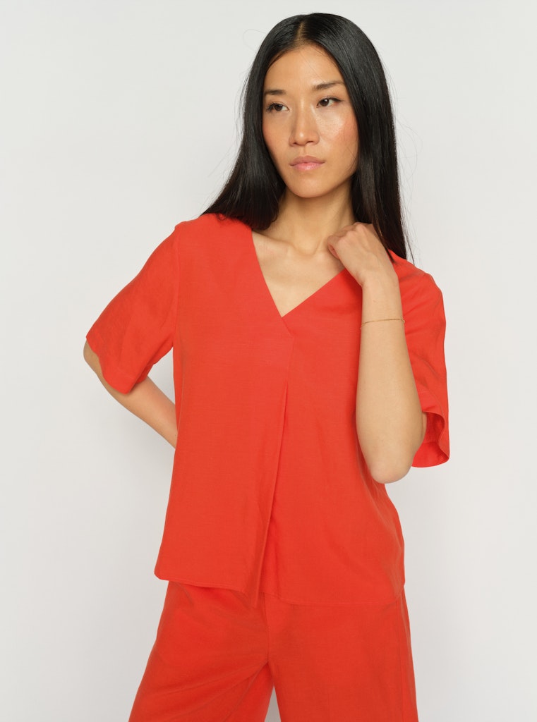 Raina Alexis Blouse Spicy Orange