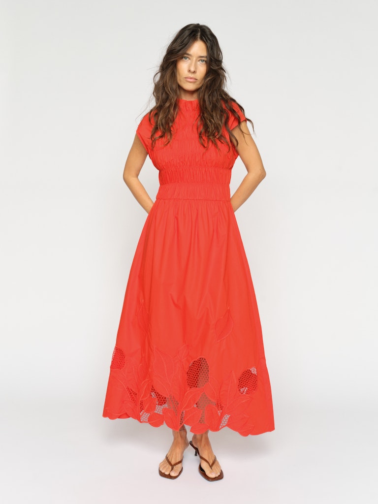 Aria Mono Spicy Orange Dress