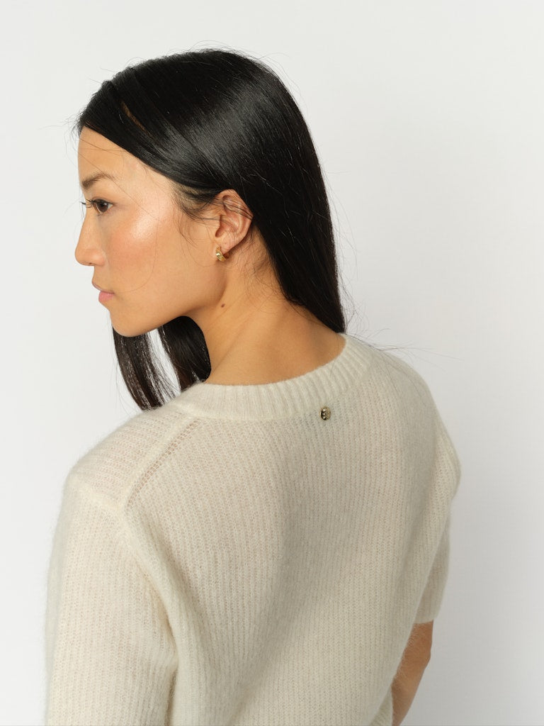 Thora Knit Cardigan  Ecru