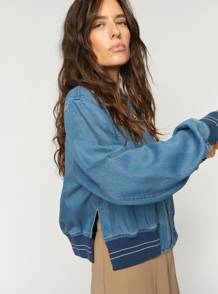Cate Onyx Jacket Light Blue Denim