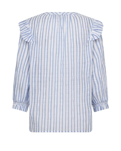 Debby Stripe Shirt Brunnera Blue