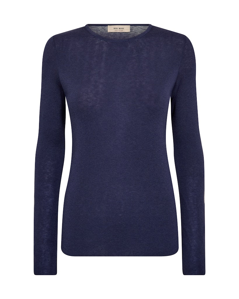 Bouch O Neck Knit Crown Blue