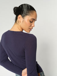 Bouch O Neck Knit Crown Blue