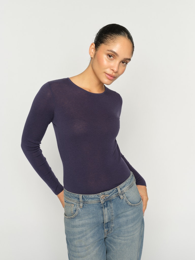 Bouch O Neck Knit Crown Blue