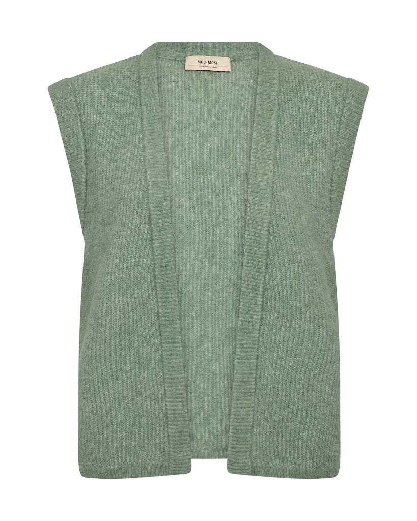 Thora Knit Vest Turf Green