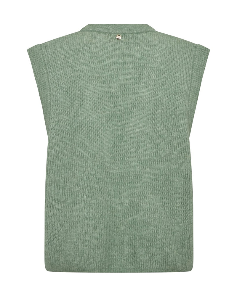 Thora Knit Vest Turf Green