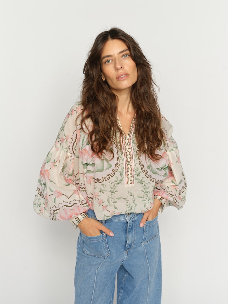 Wylde Orchid Blouse Turf Green