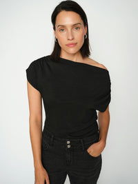 Shima Sleeveless Tee Black