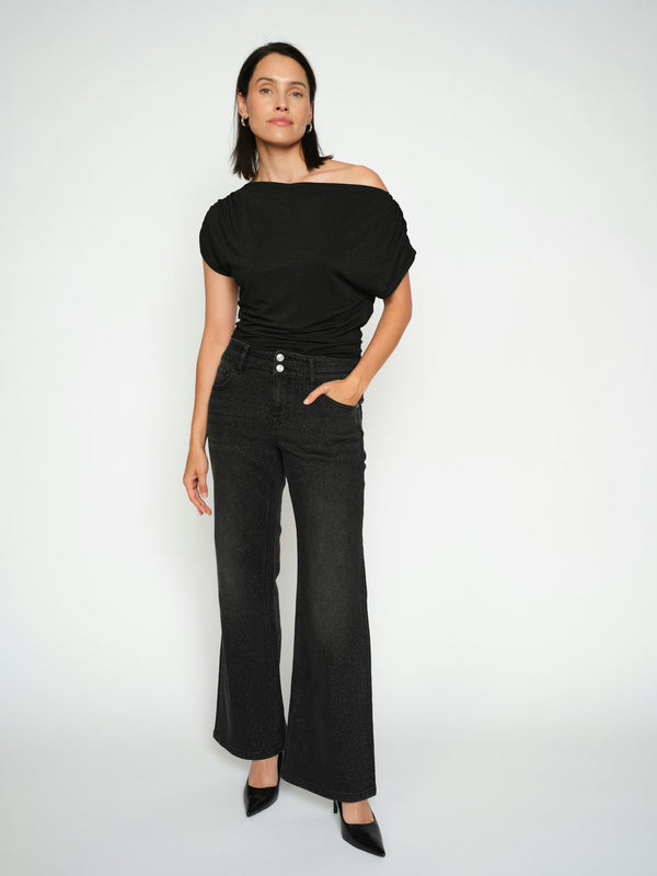Shima Sleeveless Tee Black
