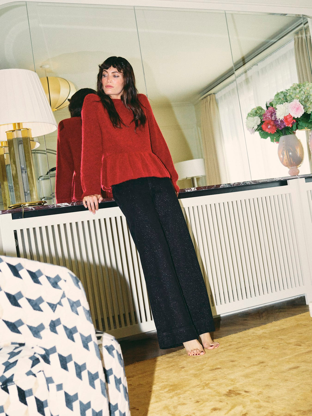 Soey Shimmer Jeans Black