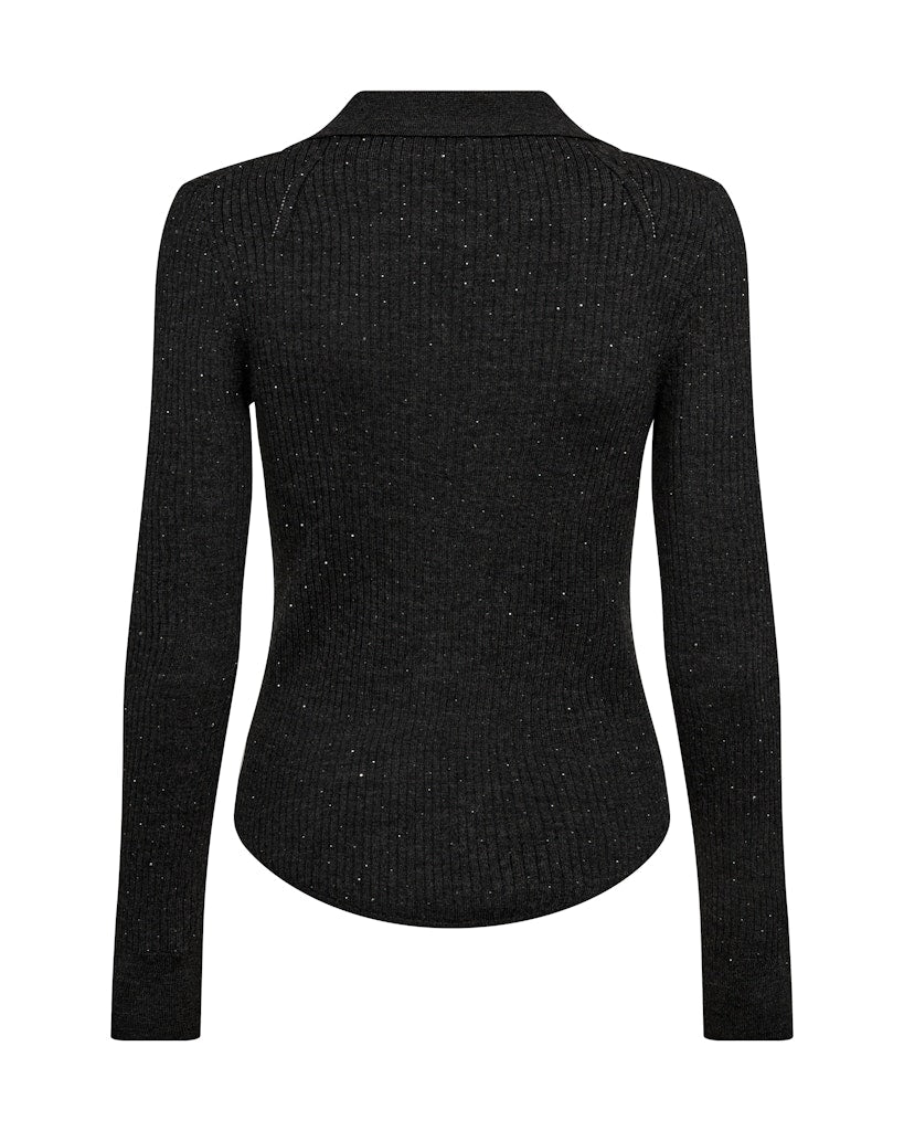 Ronika Wool Knit Polo Phantom