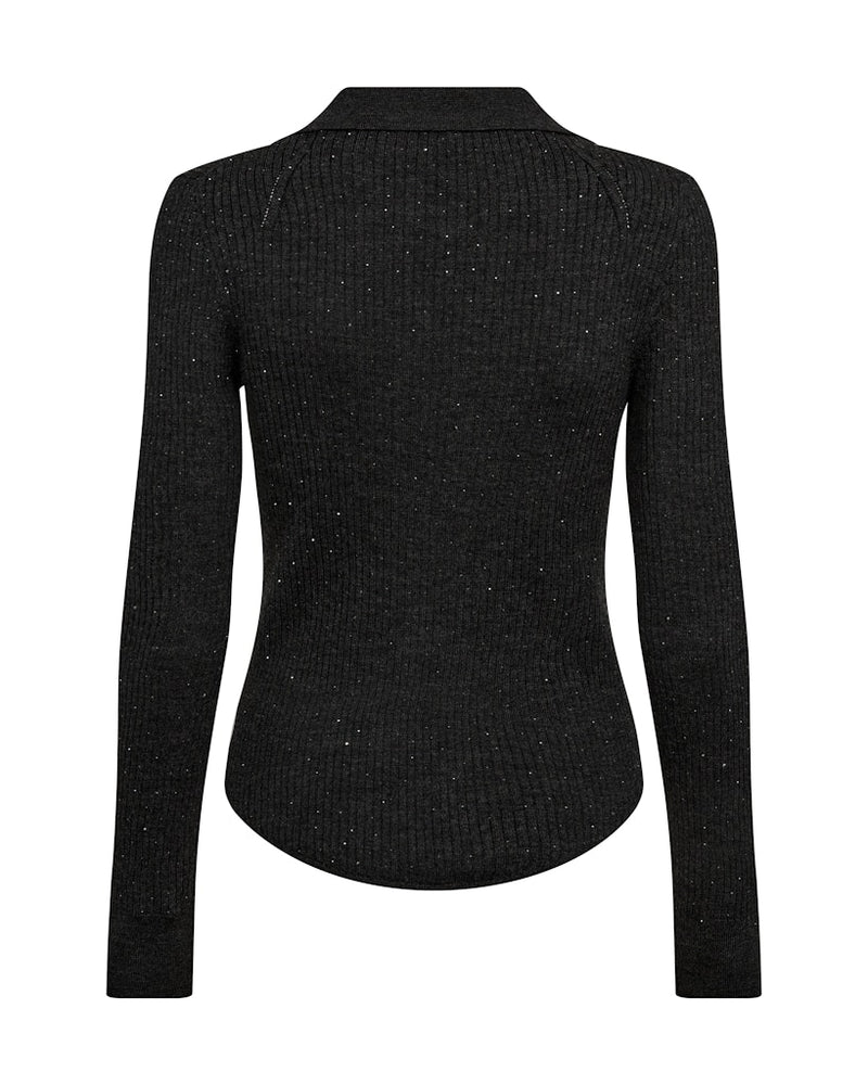 Ronika Wool Knit Polo Phantom