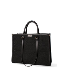 MY BEST BAG Ossidiana Tote Black Embossed Design