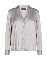 Finley Satin Shirt Quiet Gray SALE