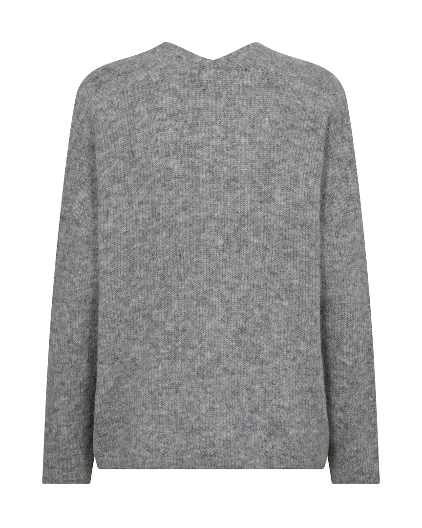 Thora V Neck Sweater Grey