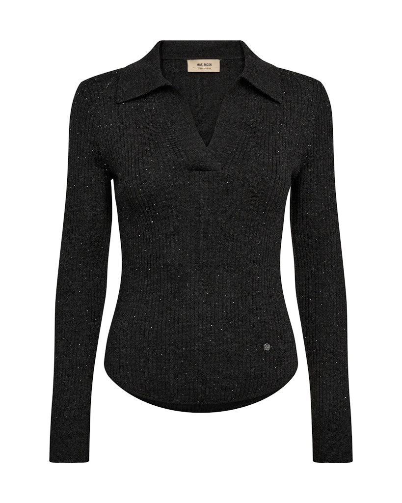 Ronika Wool Knit Polo Phantom