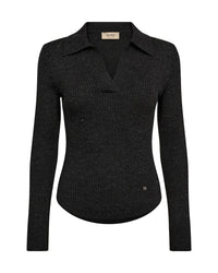 Ronika Wool Knit Polo Phantom