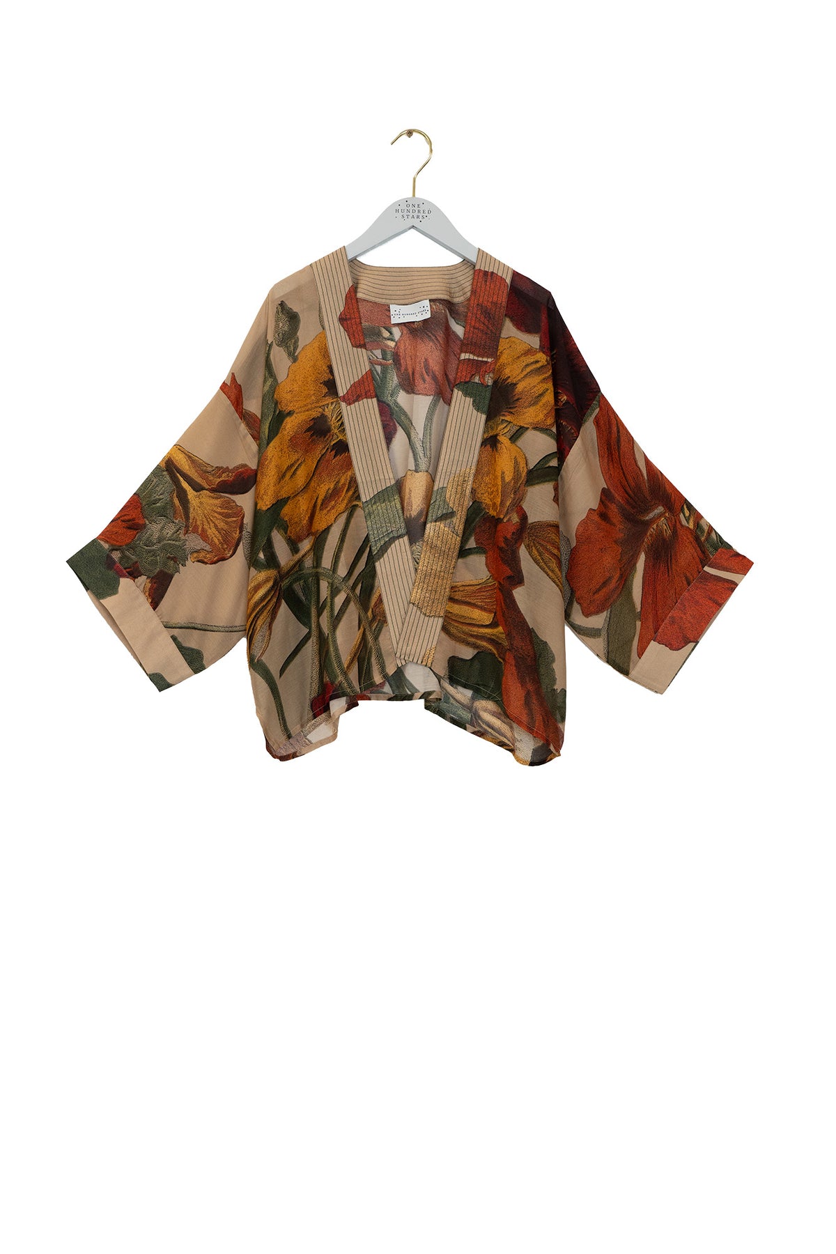 Nasturtium Fawn Natural Kimono